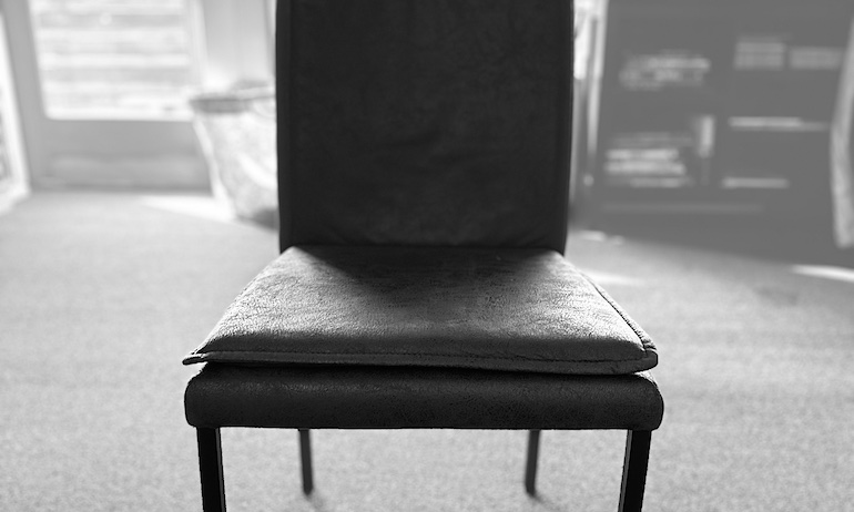 It seemed a minor detail to me - which chair I would sit in on the rare occasion when the preschool classroom allowed me a brief moment of rest. But I tested out the chairs anyway and chose the sleek, rectangular-backed one with the soft cushion. The chair was placed in its spot on the back wall, where it has remained.