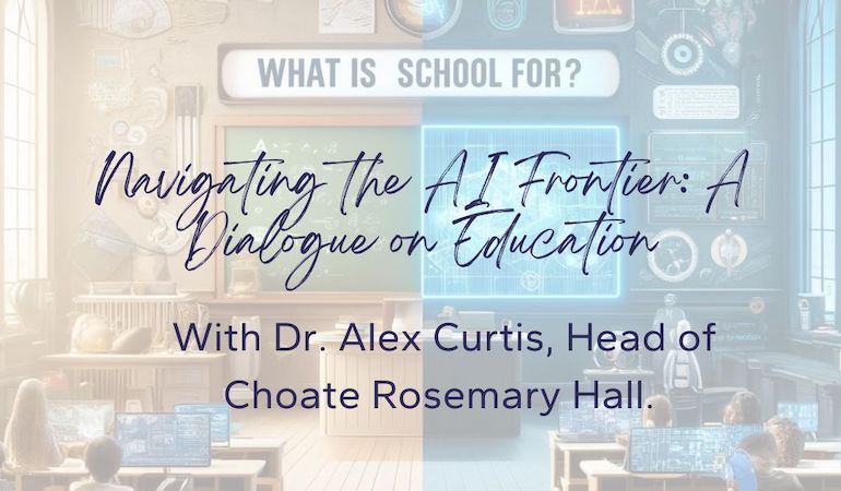 Join Sam Shapiro and Dr. Alex Curtis in a critical exploration of artificial intelligence in education.