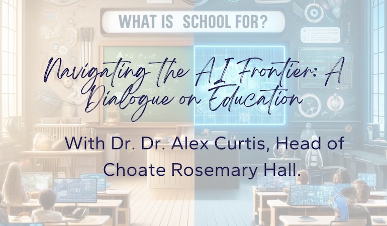 Join Sam Shapiro and Dr. Alex Curtis in a critical exploration of artificial intelligence in education.
